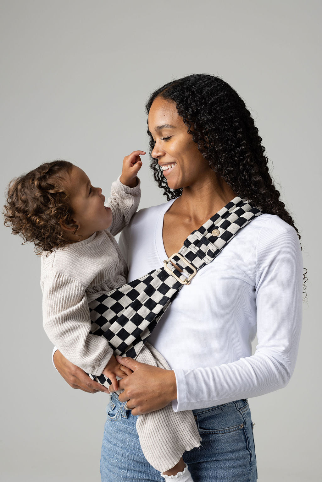 The Monarch Toddler Sling - Ebony Check