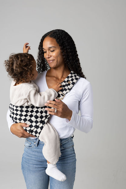 The Monarch Toddler Sling - Ebony Check